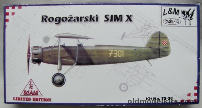 L&M 1/72 Rogozarski SIM X, 72-09 plastic model kit